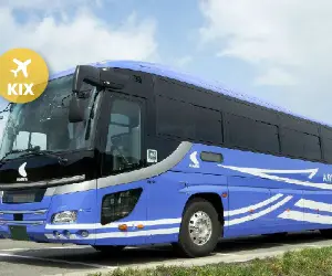 Airport limousine bus serving Kansai International Airport (KIX)
