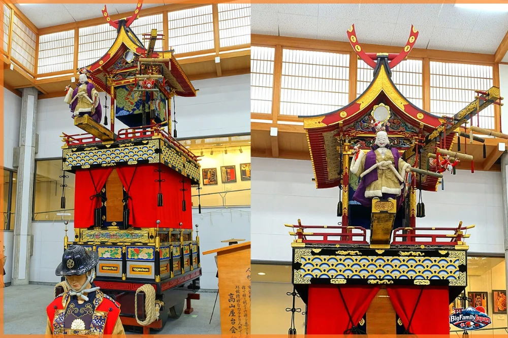 The autumn Takayama Festival's karakuri dedication on the Hoteitai float (display at the Takayama Festival Floats Exhibition Hall)